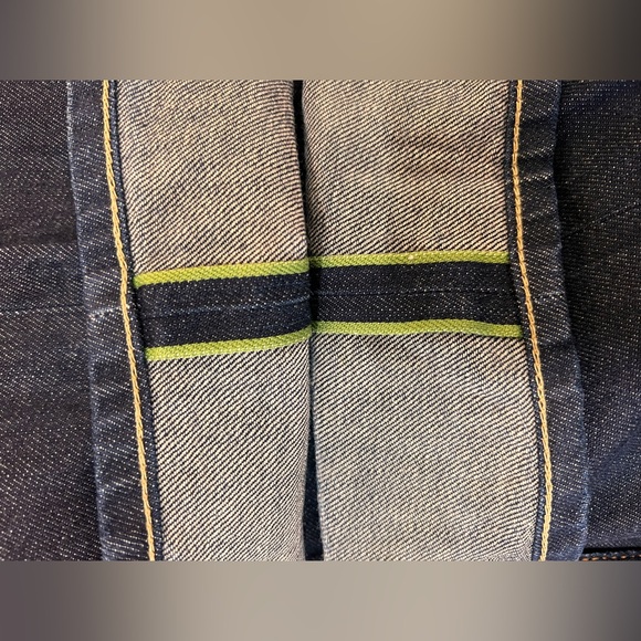 Denham Mens Drill Regular Fit Straight Leg Selvedge. Jeans Dark Wash. Size 32x32 - Picture 4 of 12